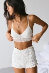 Shop Out From Under Mila Lace Strappy Bra Top In Ivory, Women's At Urban Outfitters