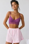 Out From Under Mila Lace Strappy Bra Top In Purple, Women's At Urban Outfitters