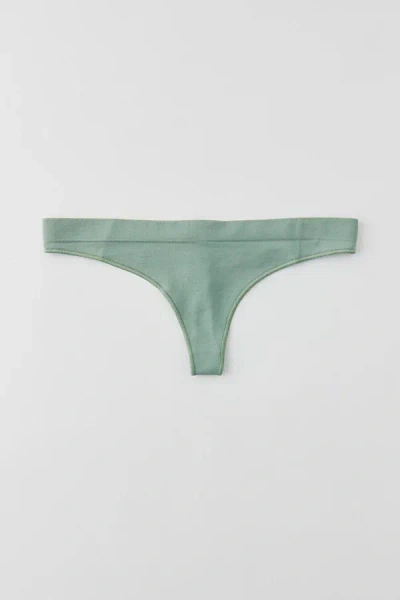 Out From Under Minimal Seamless Thong In Green, Women's At Urban Outfitters