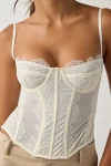 Out From Under Modern Love Corset In White At Urban Outfitters