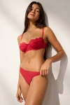 Out From Under Modern Love Push Up Bra In Light Red, Women's At Urban Outfitters