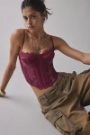 Out From Under Modern Love Push-up Corset In Purple, Women's At Urban Outfitters