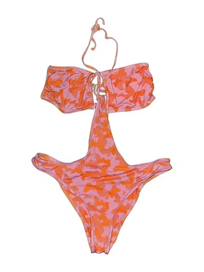 Pre-owned Out From Under One Piece Swimsuit In Orange