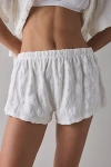 Out From Under Pickin' Daisies Terry Knit Short In Coconut Milk, Women's At Urban Outfitters