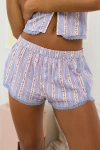 Out From Under Pillow Talk Lace Trim Boxer Shortie In Hearts/roses, Women's At Urban Outfitters