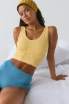 Out From Under Plunge Tapestry Jacquard Seamless Knit Cami In Orange, Women's At Urban Outfitters