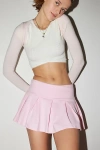 Out From Under Prep School Pleated Micro Mini Skort In Pink, Women's At Urban Outfitters