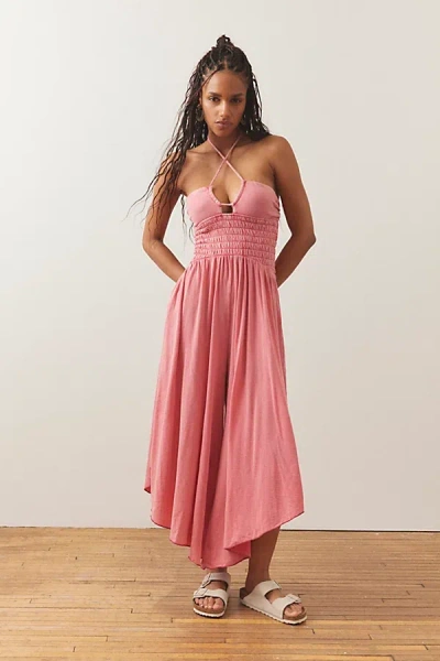 Out From Under Convertible Tie Neckline Jumpsuit In Pink, Women's At Urban  Outfitters | ModeSens