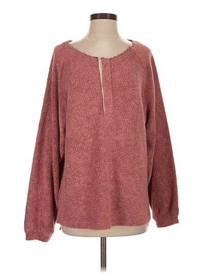 Pre-owned Out From Under Pullover Sweater In Burgundy