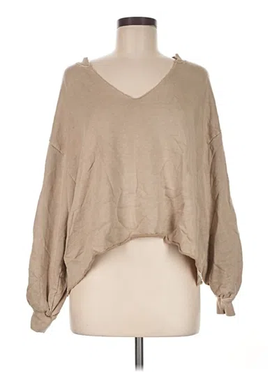 Pre-owned Out From Under Pullover Sweater In Tan