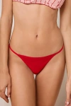 Out From Under Ribbed Base Layer Thong In Red, Women's At Urban Outfitters