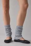 Out From Under Ribbed Knit Leg Warmers In Grey, Women's At Urban Outfitters In Gray