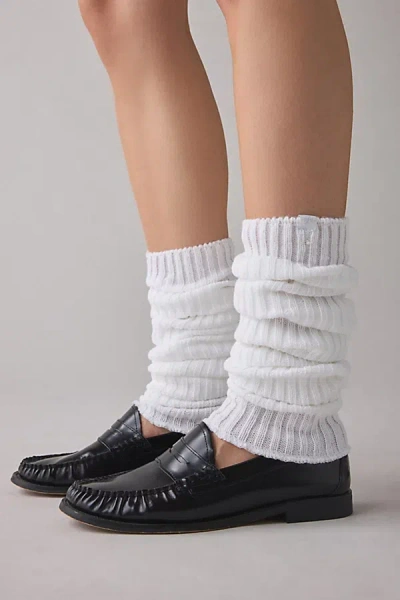 Out From Under Ribbed Knit Leg Warmers In Ivory, Women's At Urban Outfitters In White