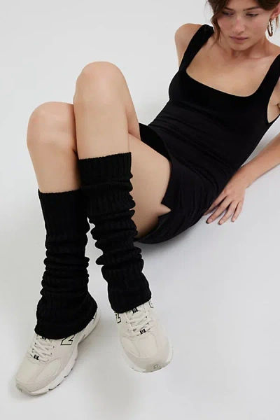 Out From Under Ribbed Knit Leg Warmer In Black, Women's At Urban Outfitters In Black