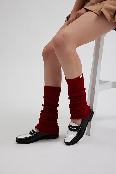 Out From Under Ribbed Knit Leg Warmer In Maroon, Women's At Urban Outfitters In Maroon