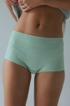 Out From Under Ribbed Seamless Boyshort Undie In Light Green, Women's At Urban Outfitters