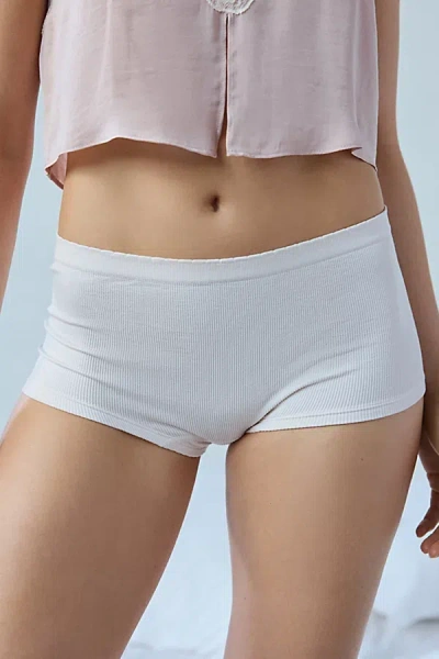 Out From Under Ribbed Seamless Boyshort Undie In Shrinking Violet, Women's At Urban Outfitters