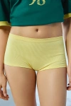 Out From Under Ribbed Seamless Boyshort Undie In Sunshine, Women's At Urban Outfitters