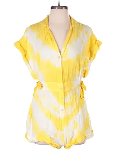 Pre-owned Out From Under Romper In Yellow