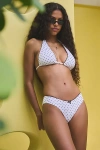 Out From Under Salma Printed Low-rise Hipster Bikini Bottom In Polka Dot, Women's At Urban Outfitters In Polka Dot