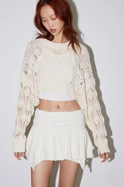 Out From Under Sandstorm Micro Mini Skirt In Beige, Women's At Urban Outfitters