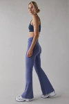 Out From Under Sculpt High Rise Crossover Flare Legging Pant In Blue, Women's At Urban Outfitters