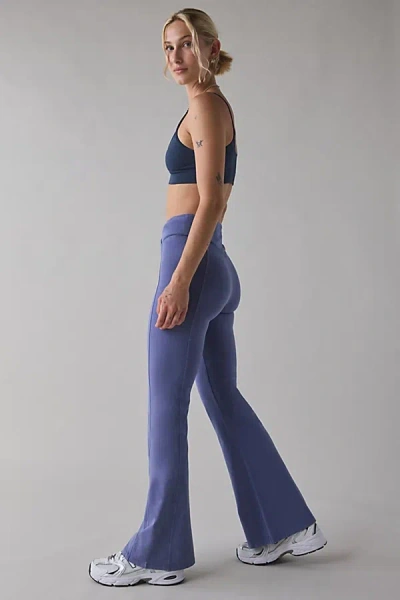 Out From Under Sculpt High Rise Crossover Flare Legging Pant In Blue, Women's At Urban Outfitters