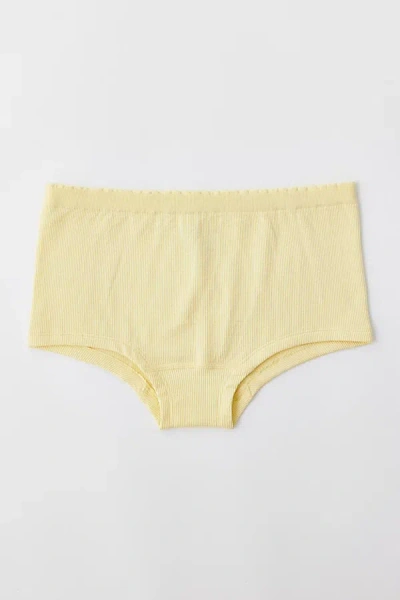 Out From Under Seamless Smooth Boyshort Undie In Yellow, Women's At Urban Outfitters In Yellow