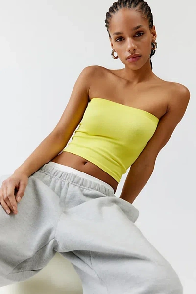 Out From Under Seamless Longline Tube Top In Yellow, Women's At Urban Outfitters