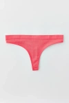 Out From Under Seamless Ribbed Knit Thong In Coral, Women's At Urban Outfitters