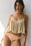 Out From Under Seamless Ribbed Thong In Peach, Women's At Urban Outfitters