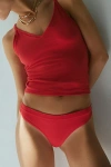 Out From Under Seamless Ribbed Thong In Red, Women's At Urban Outfitters