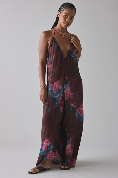 Out From Under Seas The Day Backless Halter Gauze Jumpsuit In Assorted, Women's At Urban Outfitters