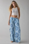 Out From Under Seaside Side-tie Wide-leg Pant In Happy Sun Icon, Women's At Urban Outfitters