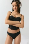 Out From Under Second Skin Fusion Lace Cheeky Undie In Black, Women's At Urban Outfitters