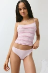Out From Under Second Skin Fusion Lace Cheeky Undie In Rose, Women's At Urban Outfitters