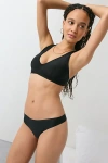 Out From Under Second Skin Fusion Thong In Black, Women's At Urban Outfitters