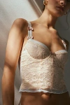 Out From Under Secret Garden Corset In White, Women's At Urban Outfitters