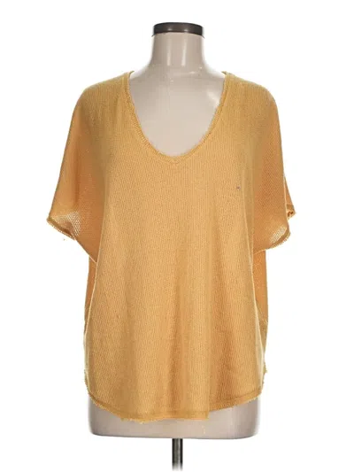 Pre-owned Out From Under Short Sleeve T-shirt In Gold