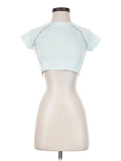 Pre-owned Out From Under Short Sleeve Turtleneck In Blue