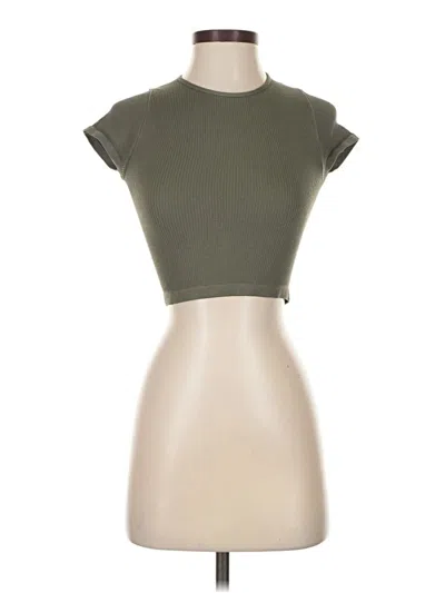 Pre-owned Out From Under Short Sleeve Turtleneck In Green