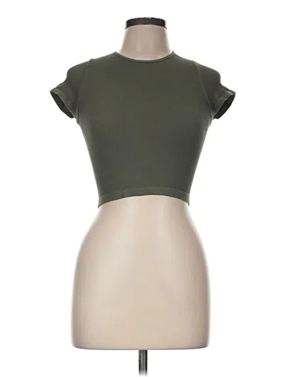 Pre-owned Out From Under Short Sleeve Turtleneck In Green