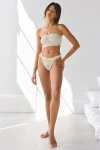 Out From Under Sia Mesh Thong In Dense Paisley Woodblock, Women's At Urban Outfitters