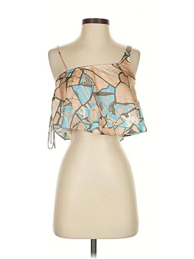 Pre-owned Out From Under Sleeveless Blouse In Blue