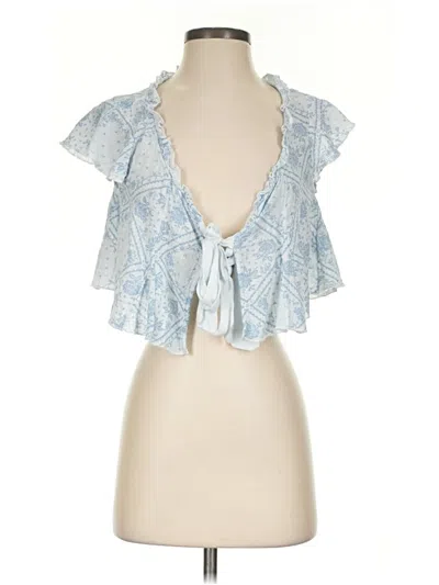 Pre-owned Out From Under Sleeveless Blouse In Blue