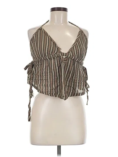 Pre-owned Out From Under Sleeveless Blouse In Brown
