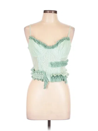 Pre-owned Out From Under Sleeveless Blouse In Green