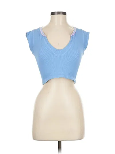 Pre-owned Out From Under Sleeveless T-shirt In Blue