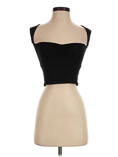 Pre-owned Out From Under Sleeveless Top Black Strapless Neckline Tops