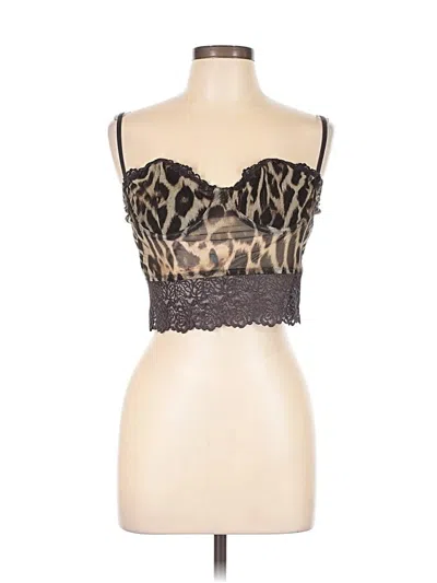 Pre-owned Out From Under Sleeveless Top Black Sweetheart Neckline Tops